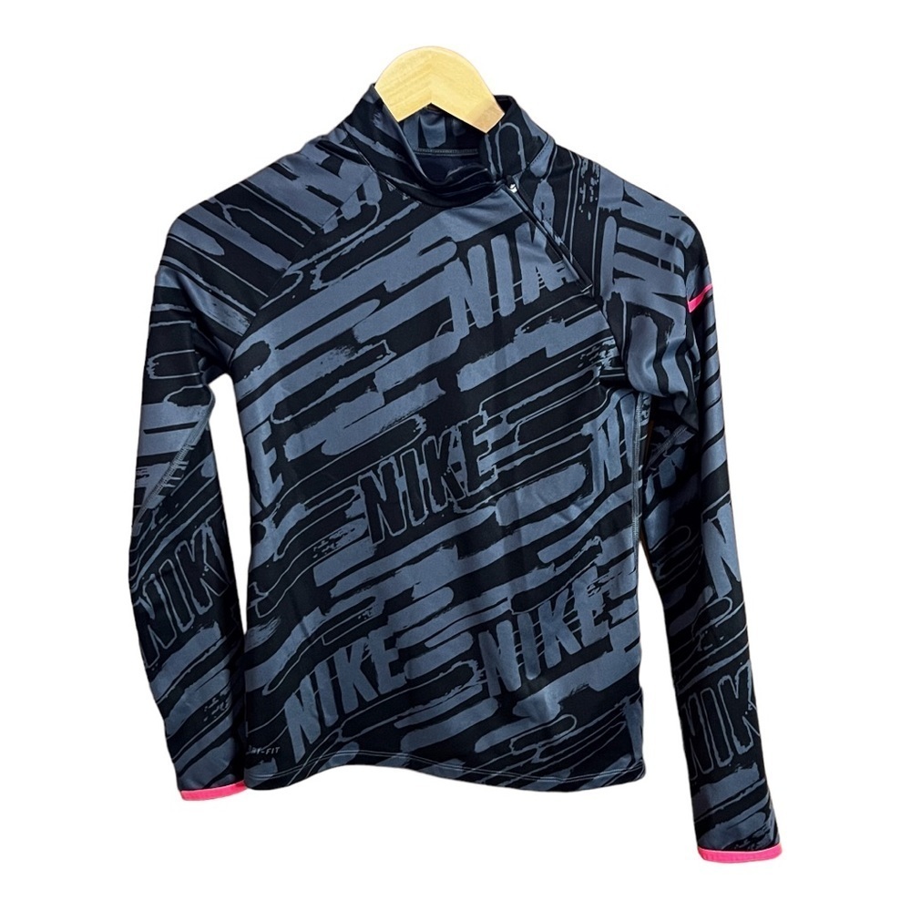 Nike Pro women’s shoulder zip top.  Size Large